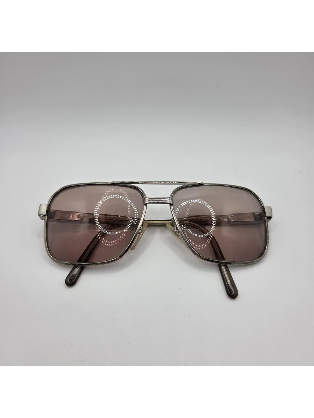 Vintage Safilo Elasta 3035 Eyeglass Frames Aviator Silver